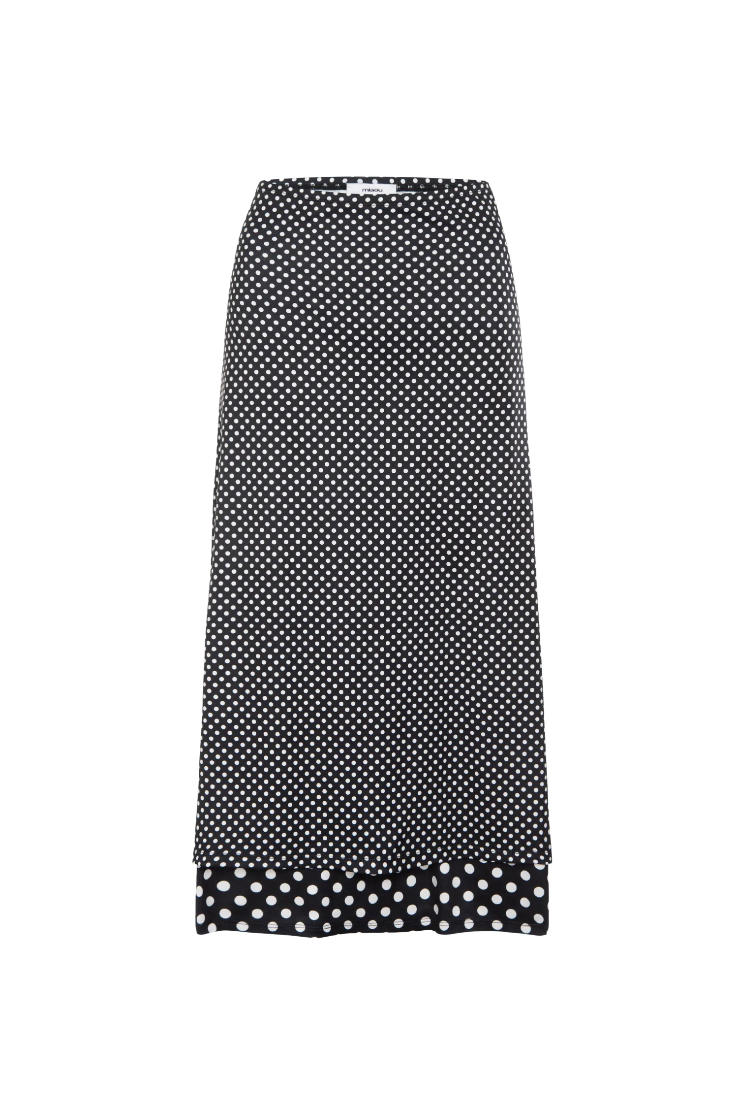 MARIA SKIRT - BLACK AND WHITE POLKA DOT sold by Miaou