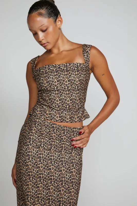 IMOGENE CORSET - LEOPARD made by Miaou