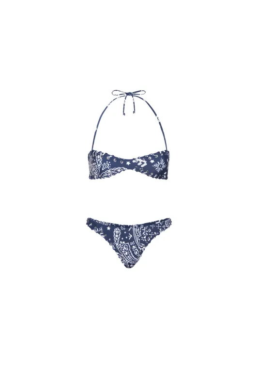 RIO BIKINI - BANDANA NAVY sold by Miaou
