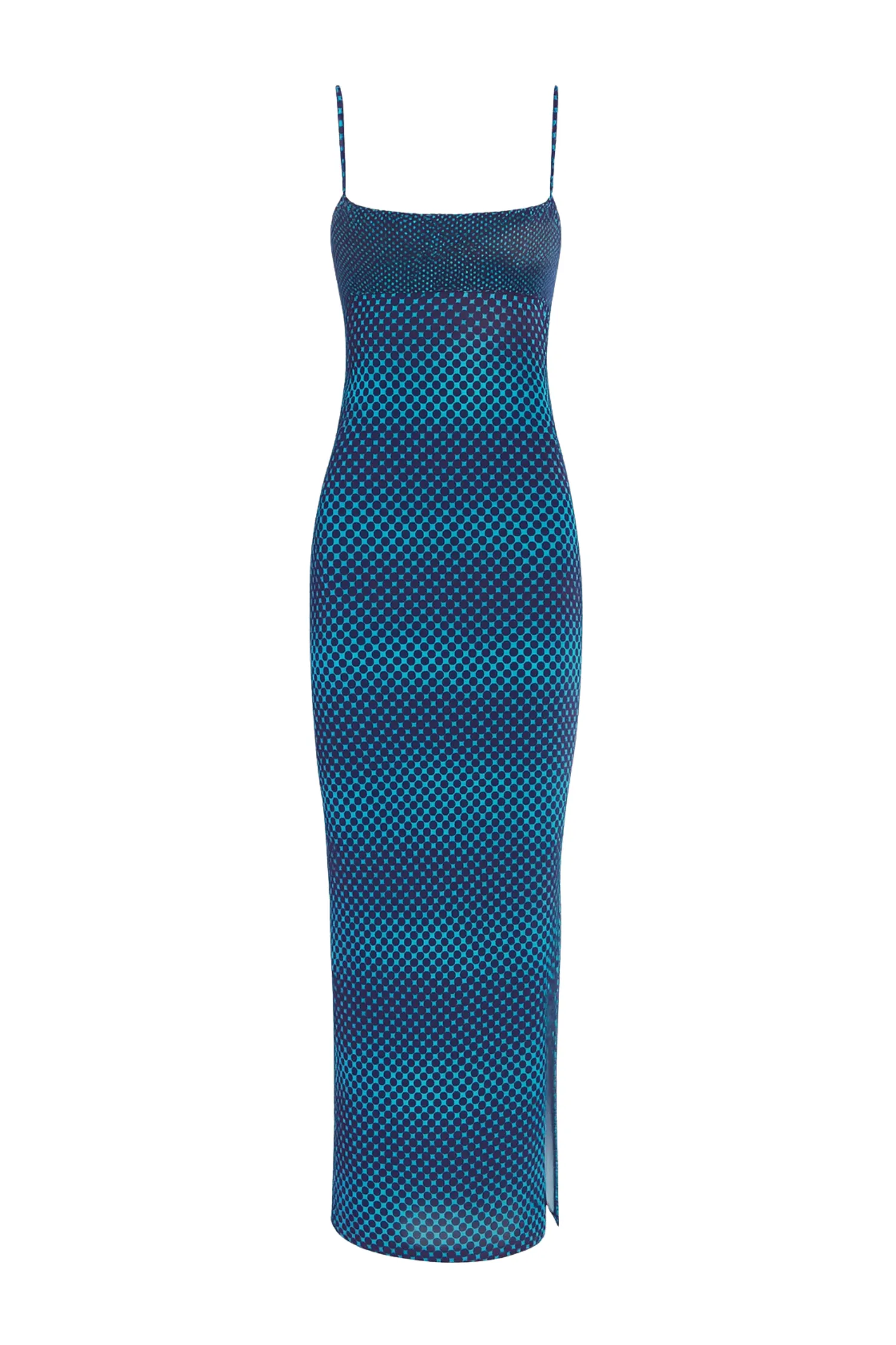 THAIS DRESS - WARPED DOT COBALT sold by Miaou product image thumbnail 2