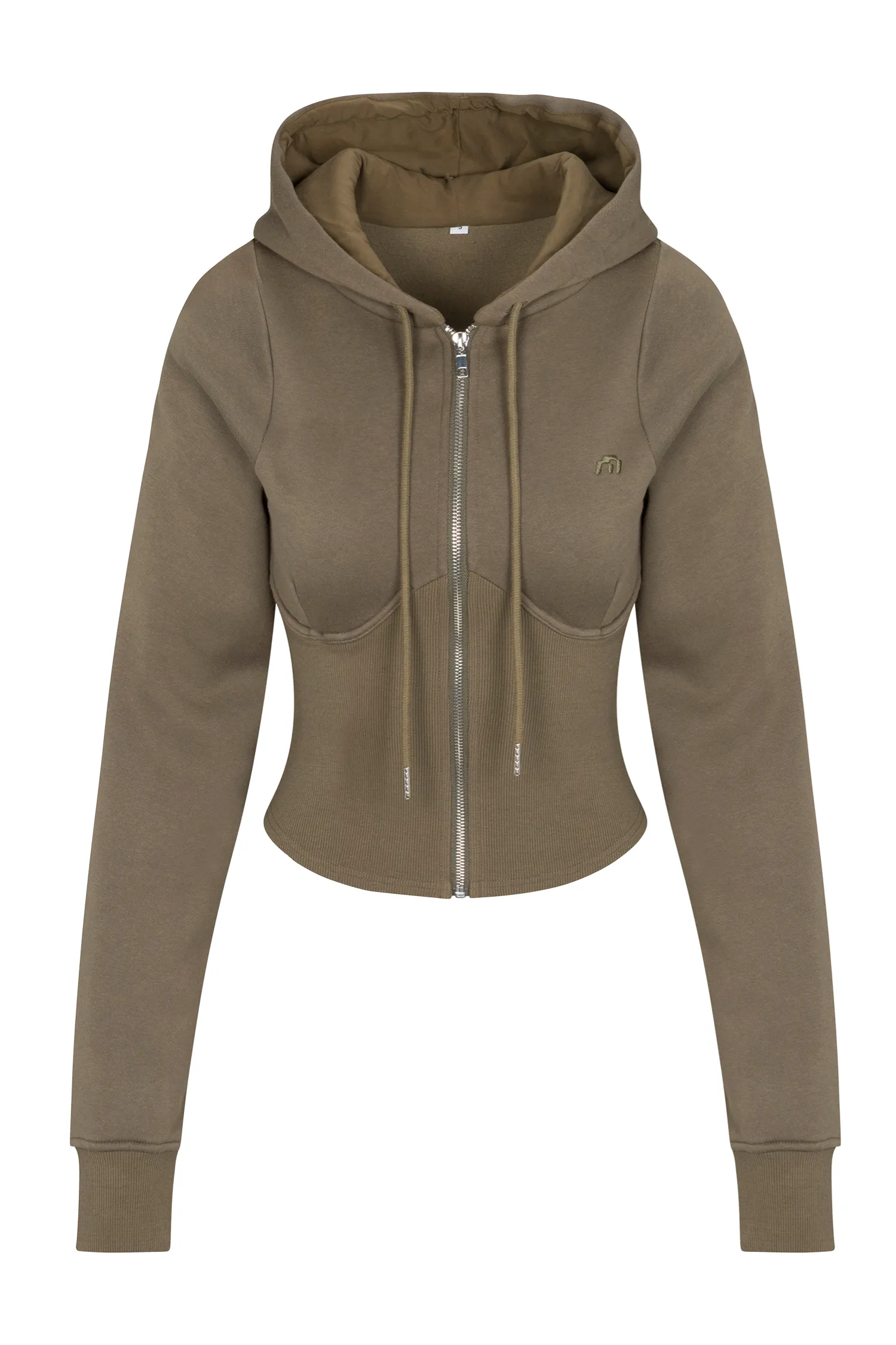 SADIE CORSET HOODIE - OLIVE sold by Miaou product image thumbnail 2