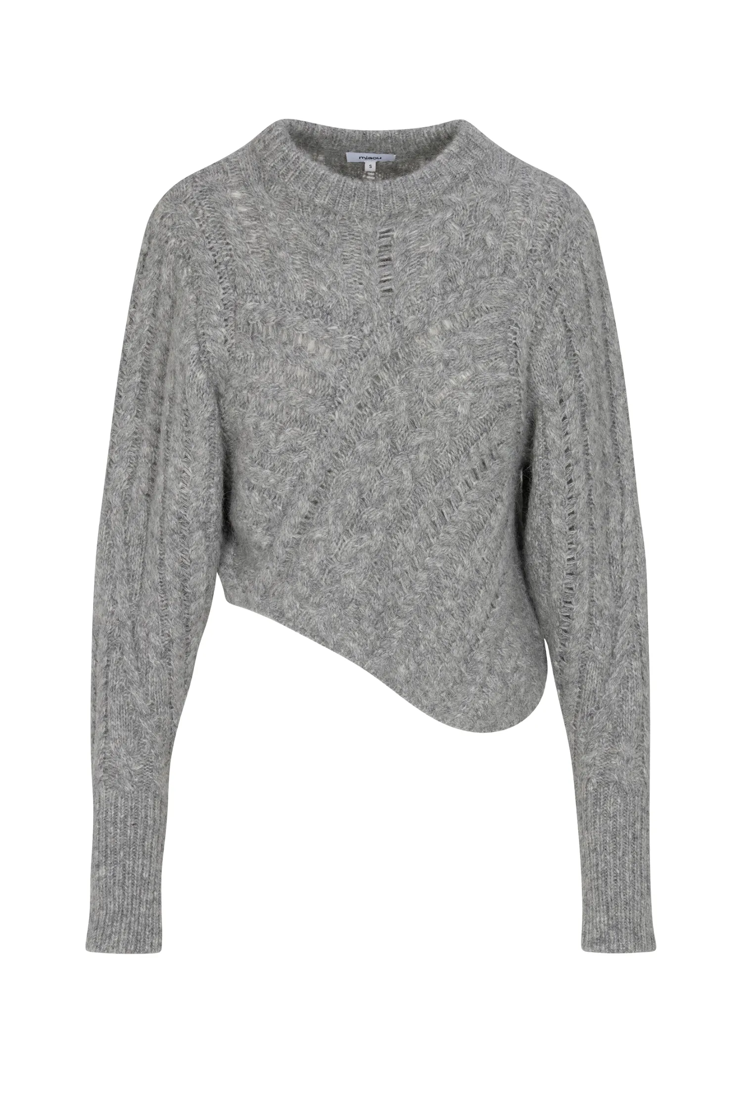 CLARKE CABLE KNIT SWEATER - GREY sold by Miaou product image thumbnail 2