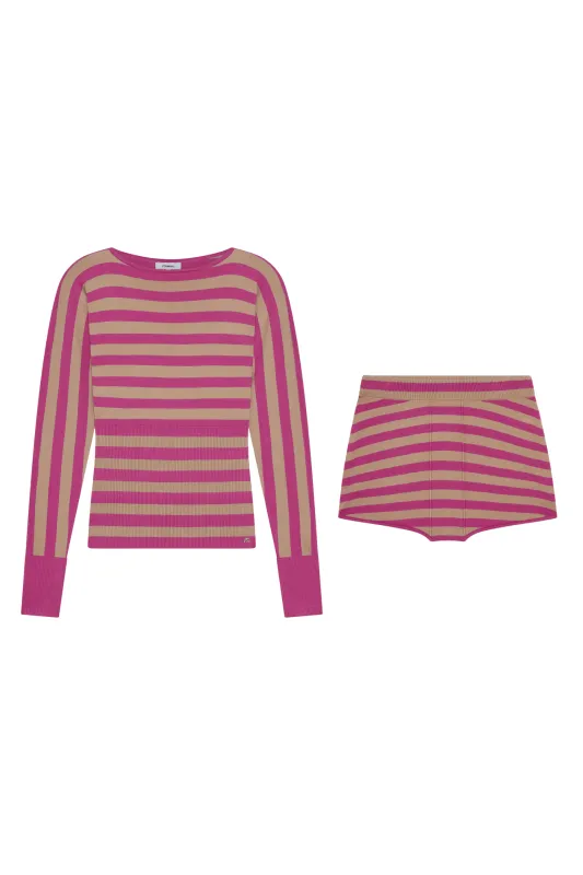 ODESSA TOP + EMILIA SHORT - CAPE COD STRIPE made by Miaou