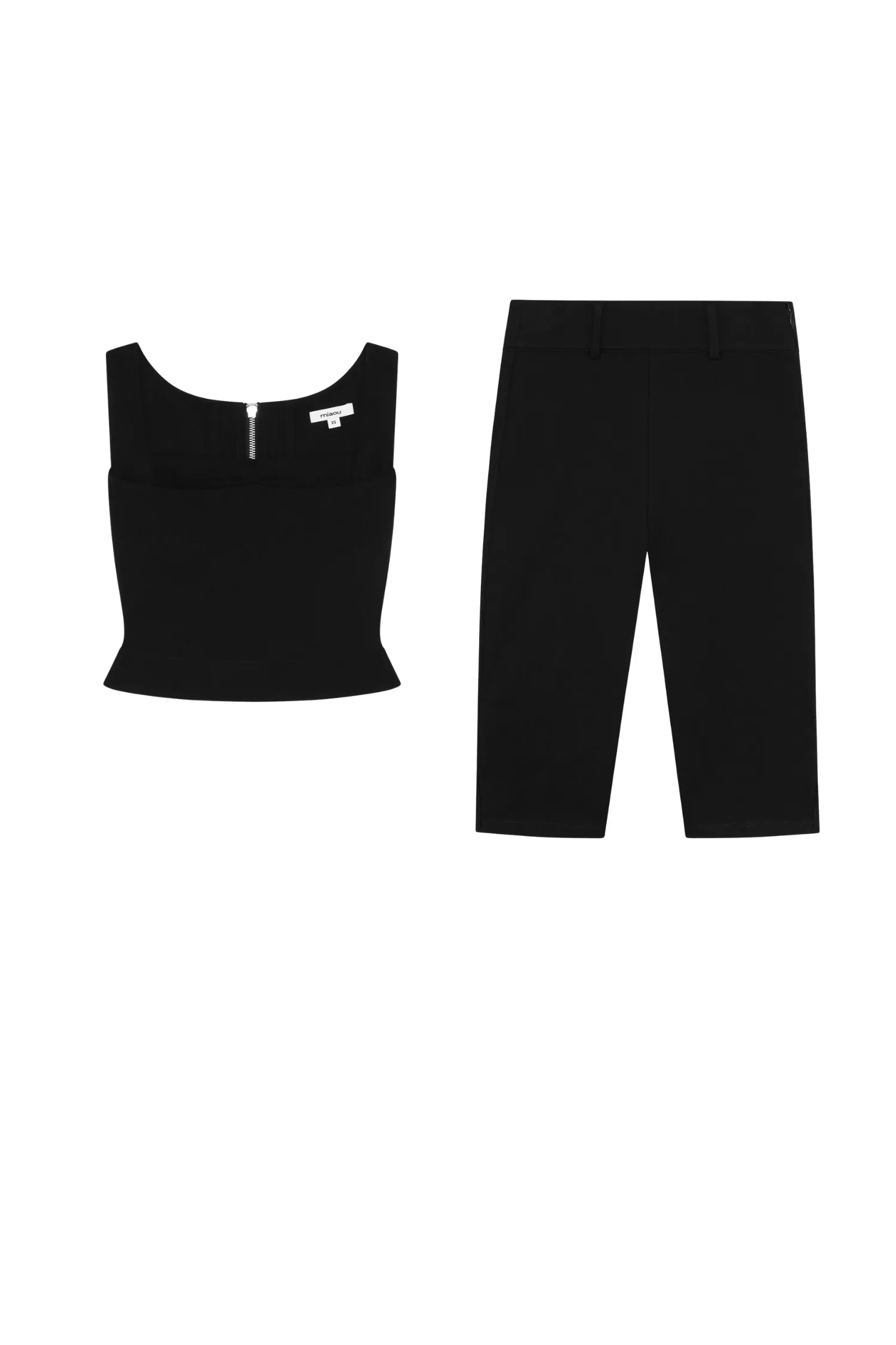 IMOGENE CORSET + HARLEY CAPRI - BLACK sold by Miaou