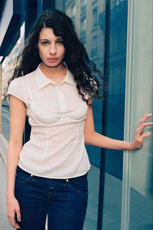 HUDSON TOP - WHITE made by Miaou