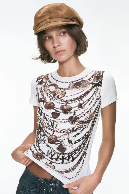 MINI TEE - CHAIN PRINT sold by Miaou