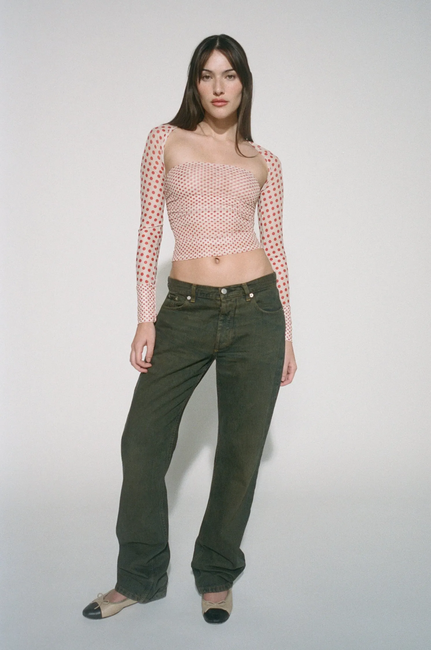 IRIS TOP - WHITE POLKA DOT sold by Miaou product image thumbnail 4