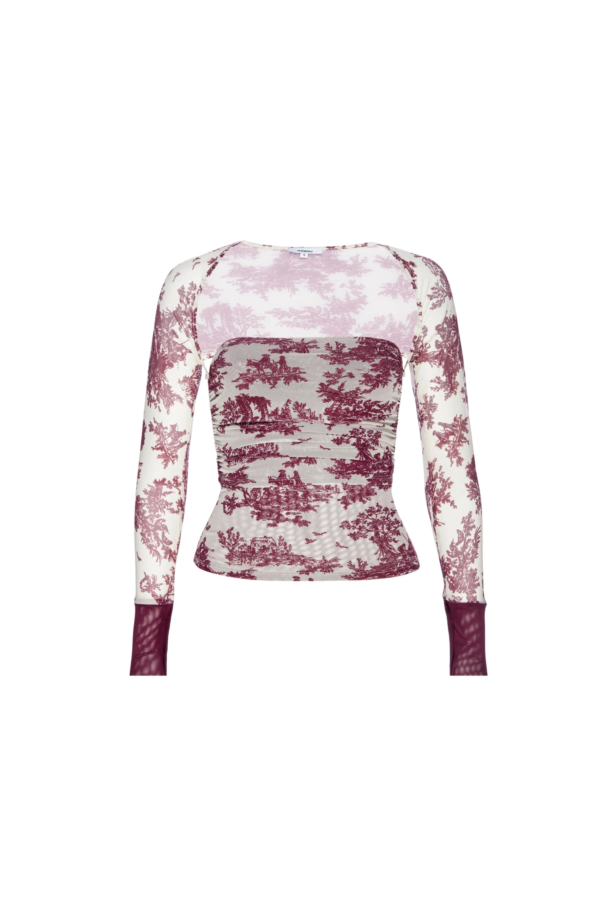 IRIS TOP - MAROON TOILE sold by Miaou product image thumbnail 2