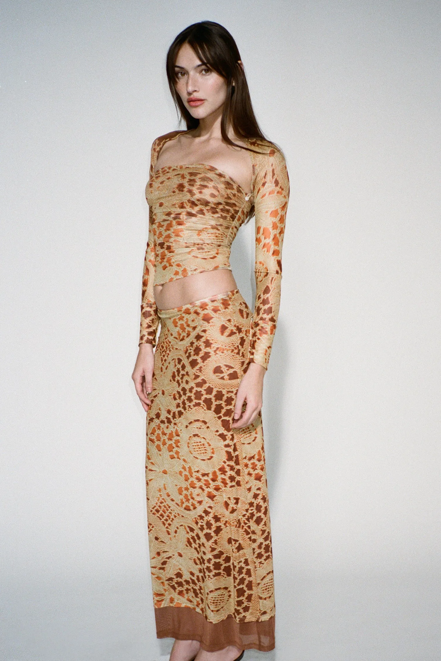 IRIS TOP - LACE ORANGE sold by Miaou product image thumbnail 4