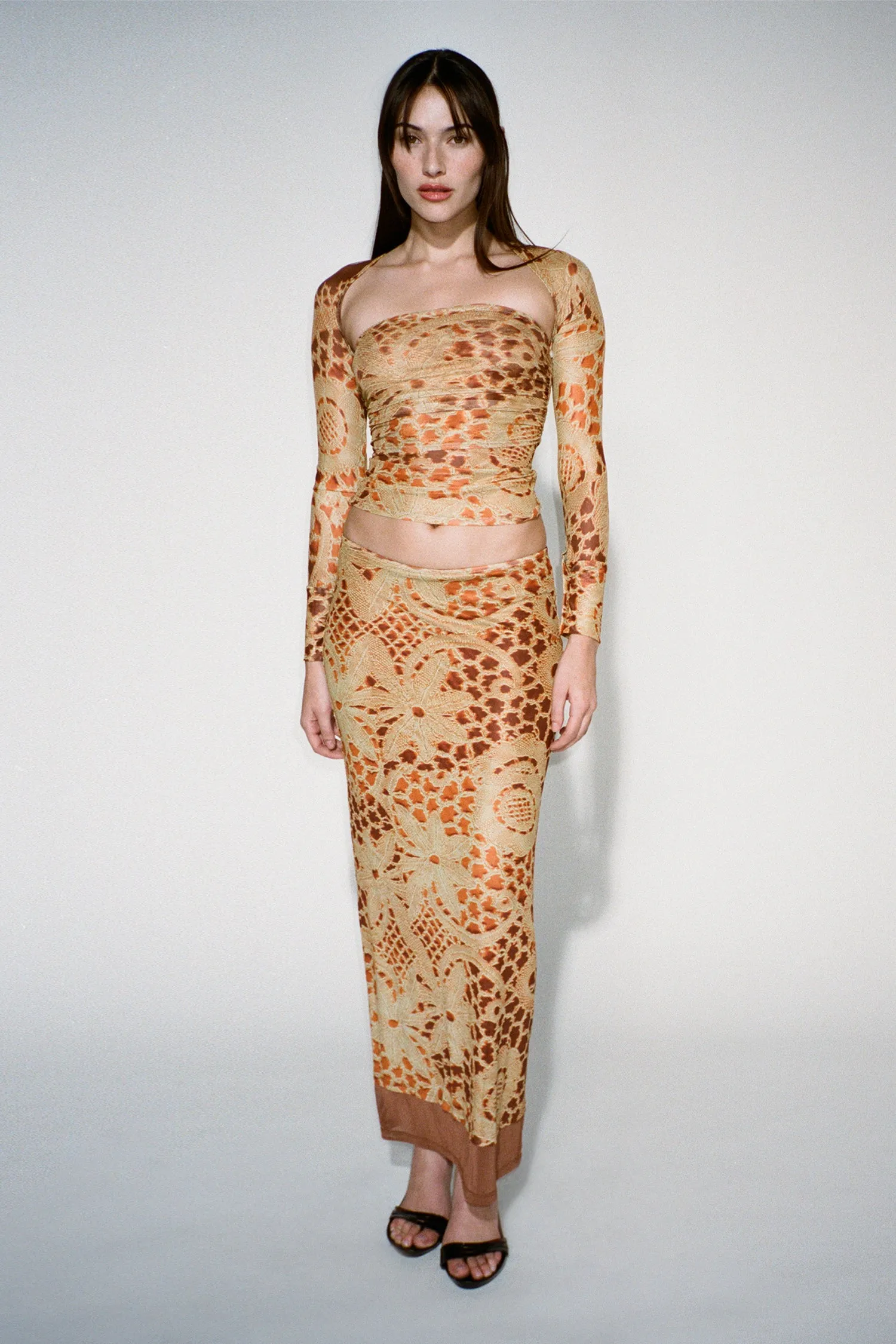 IRIS TOP - LACE ORANGE sold by Miaou product image thumbnail 3