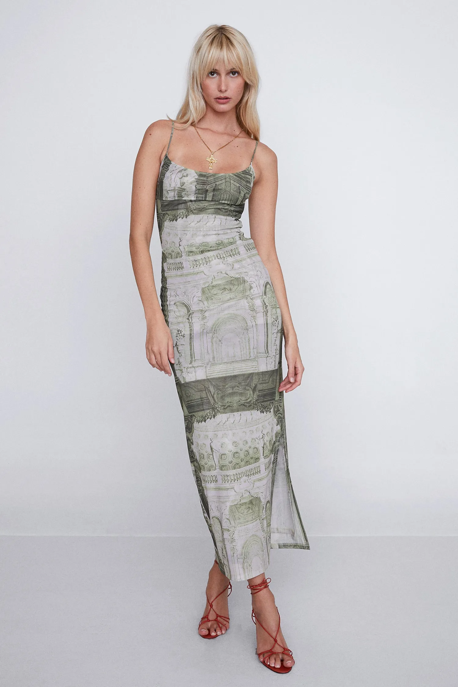 THAIS DRESS - EMBLEM PRINT sold by Miaou