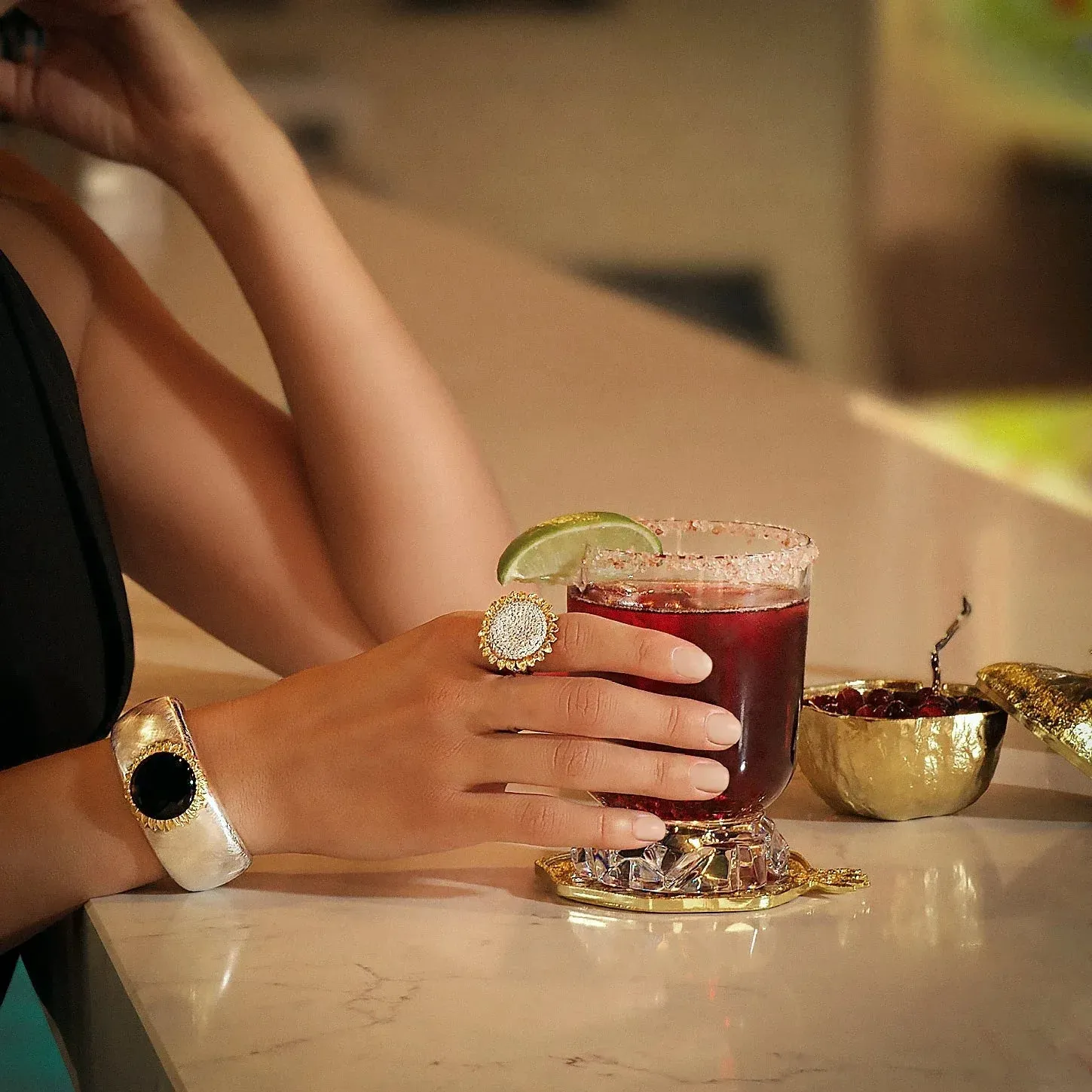 Vincent Cuff Bracelet with Black Onyx sold by Michael Aram product image thumbnail 2