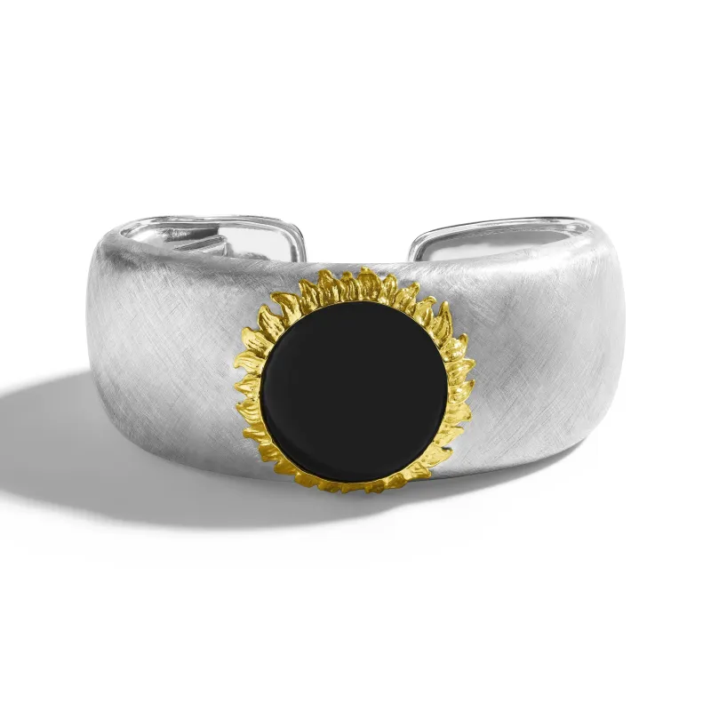 Vincent Cuff Bracelet with Black Onyx made by Michael Aram