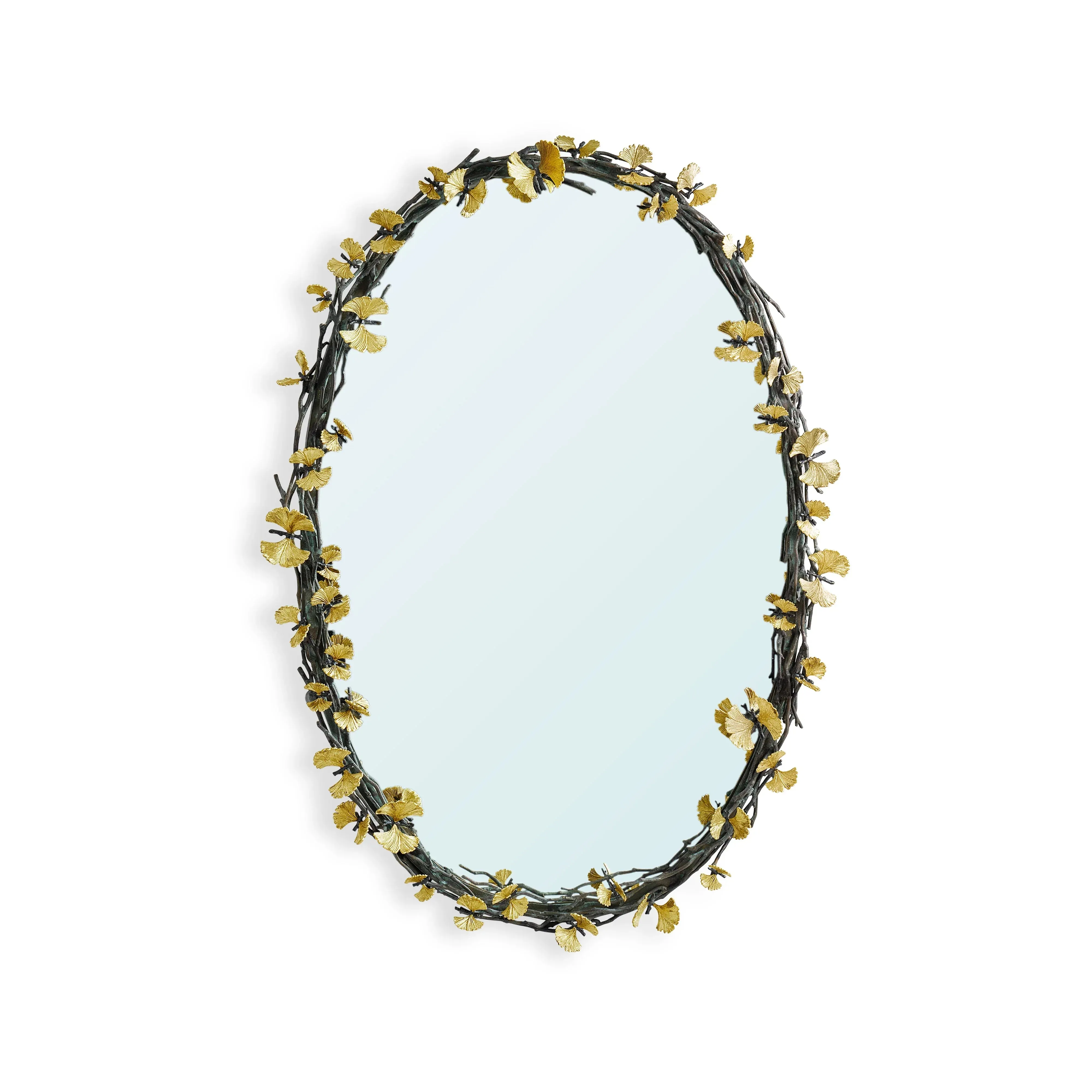 Butterfly Ginkgo Oval Mirror sold by Michael Aram
