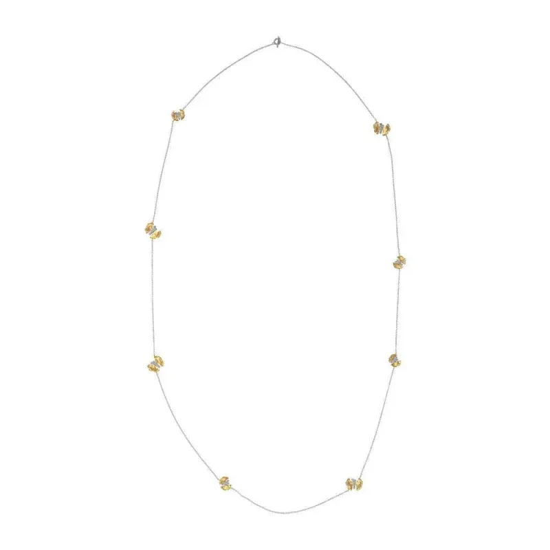 Butterfly Ginkgo Station Necklace made by Michael Aram