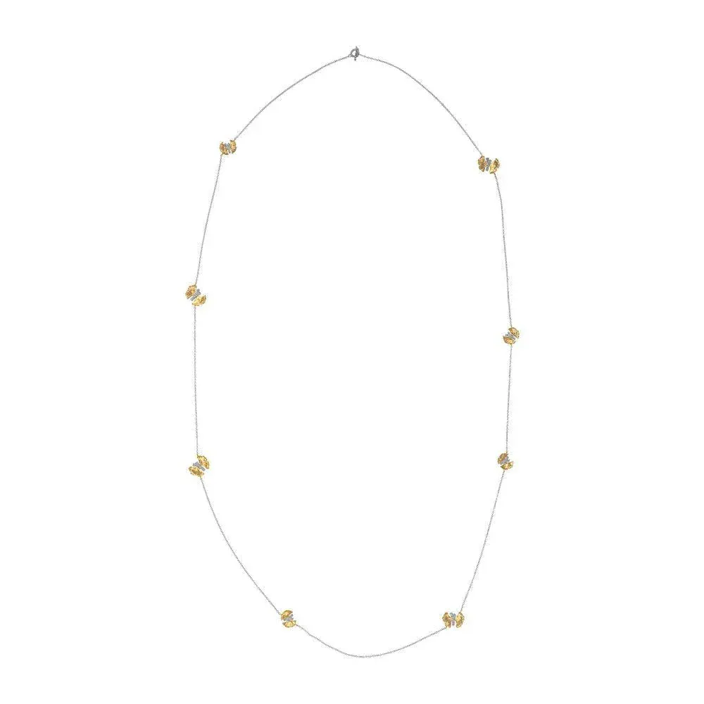 Butterfly Ginkgo Station Necklace sold by Michael Aram