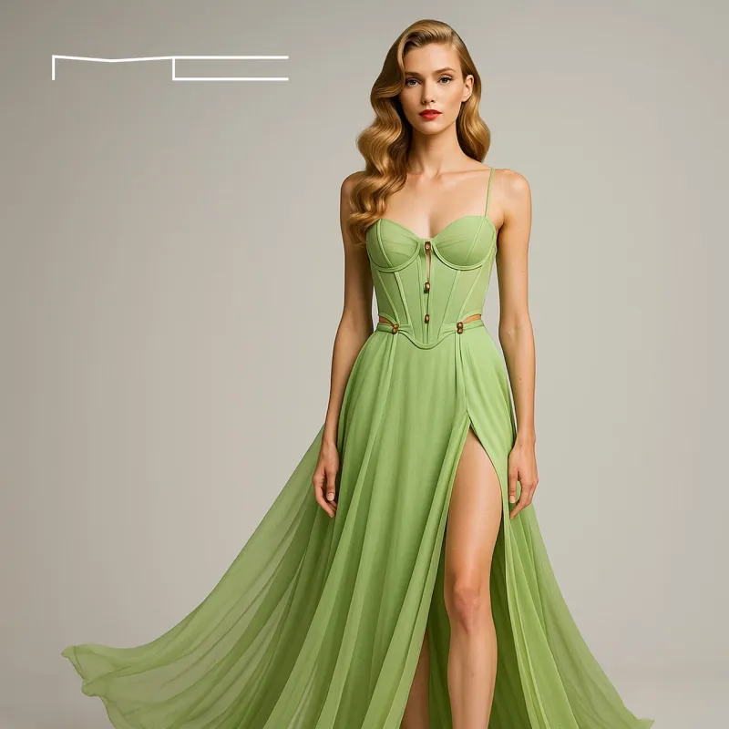 Pistachio Green Dress sold by Michael Costello