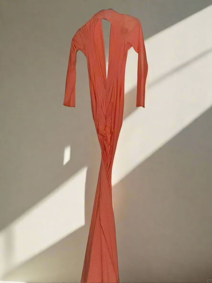 Orange Plunging Gown sold by Michael Costello