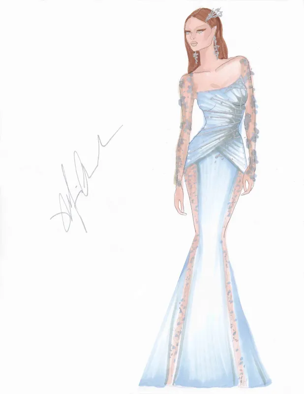 Katrina's Custom Gown sold by Michael Costello