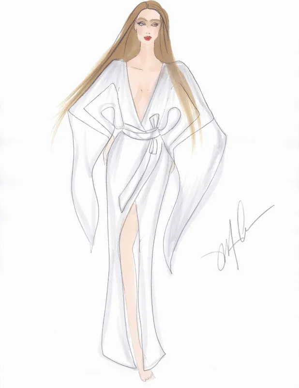 Bridal Robe made by Michael Costello