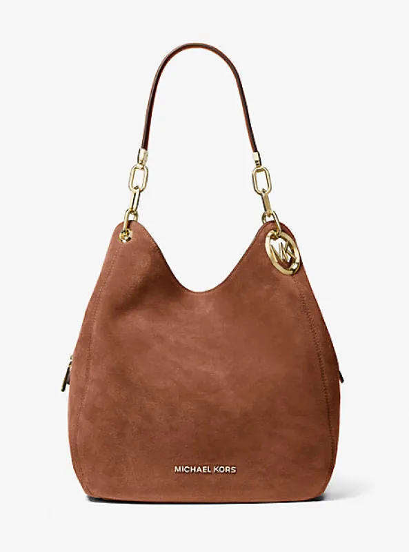 Lillie Large Suede Shoulder Bag sold by Michael Kors