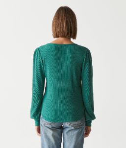 Ida Thermal Puff Sleeve Tee sold by Michael Stars