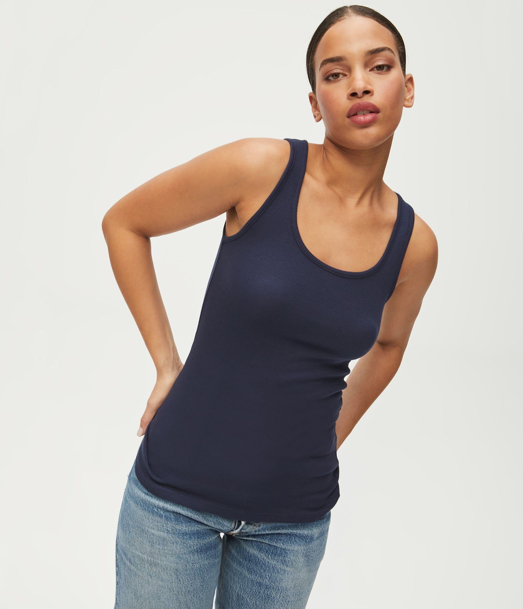 Chelsea Ribbed Tank sold by Michael Stars product image thumbnail 9