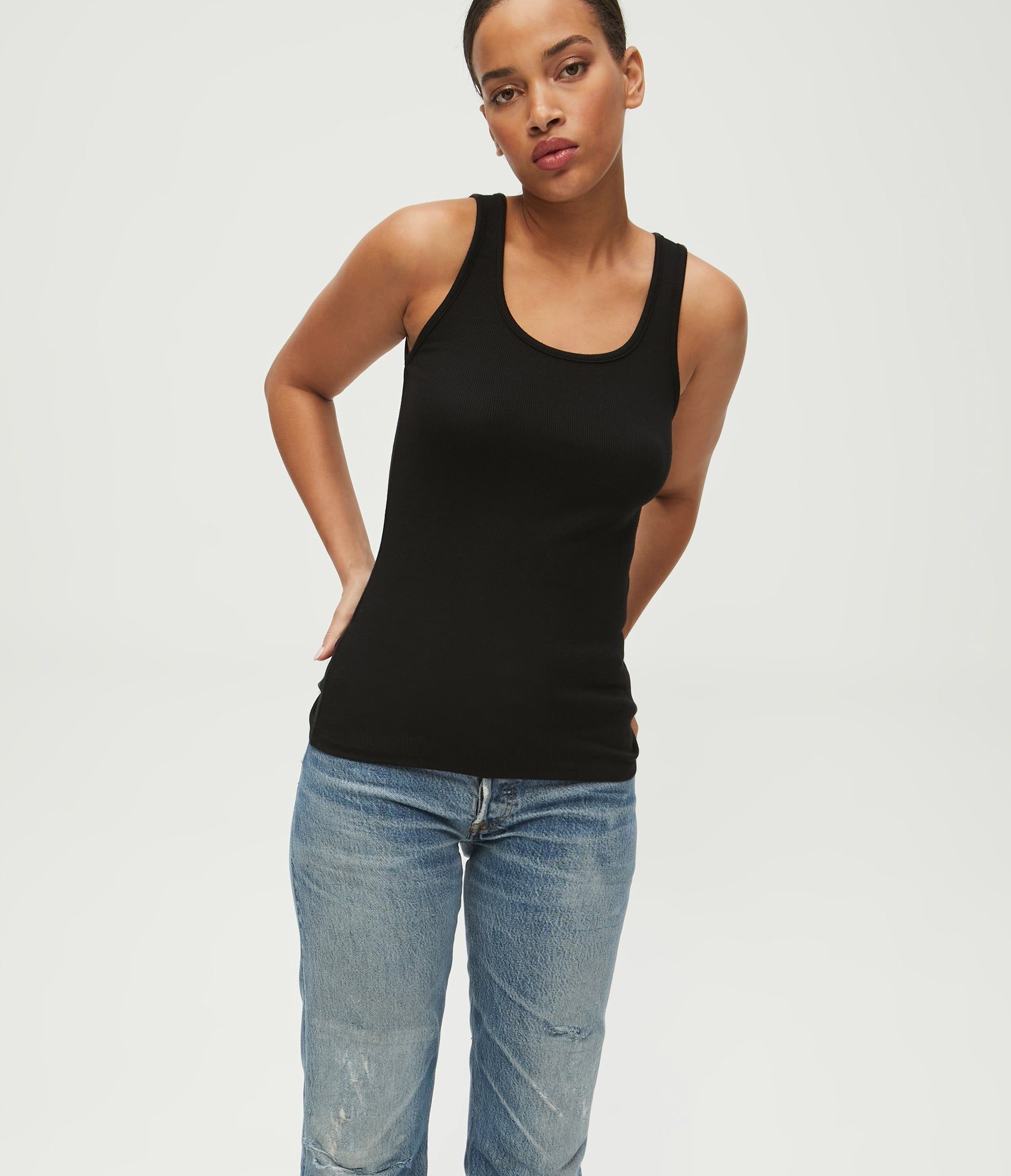 Chelsea Ribbed Tank sold by Michael Stars product image thumbnail 15