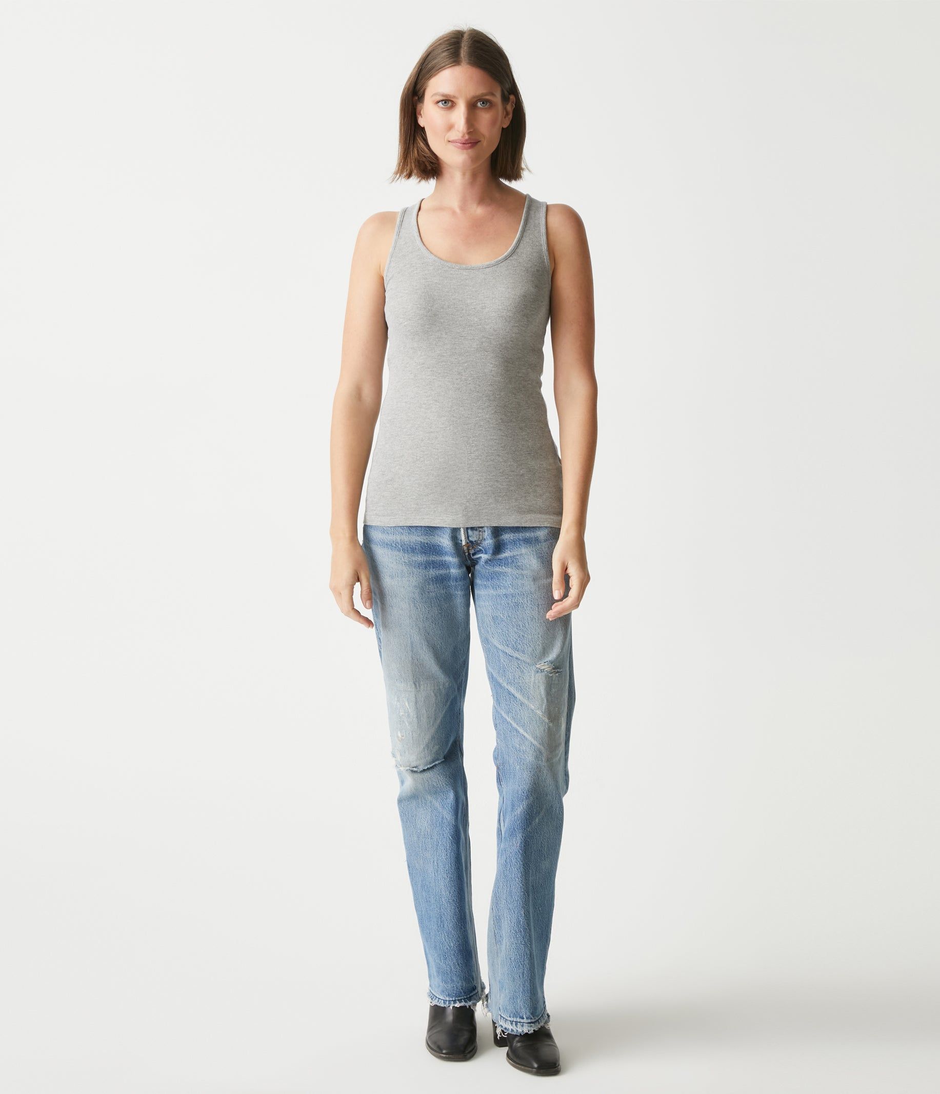 Chelsea Ribbed Tank sold by Michael Stars product image thumbnail 5