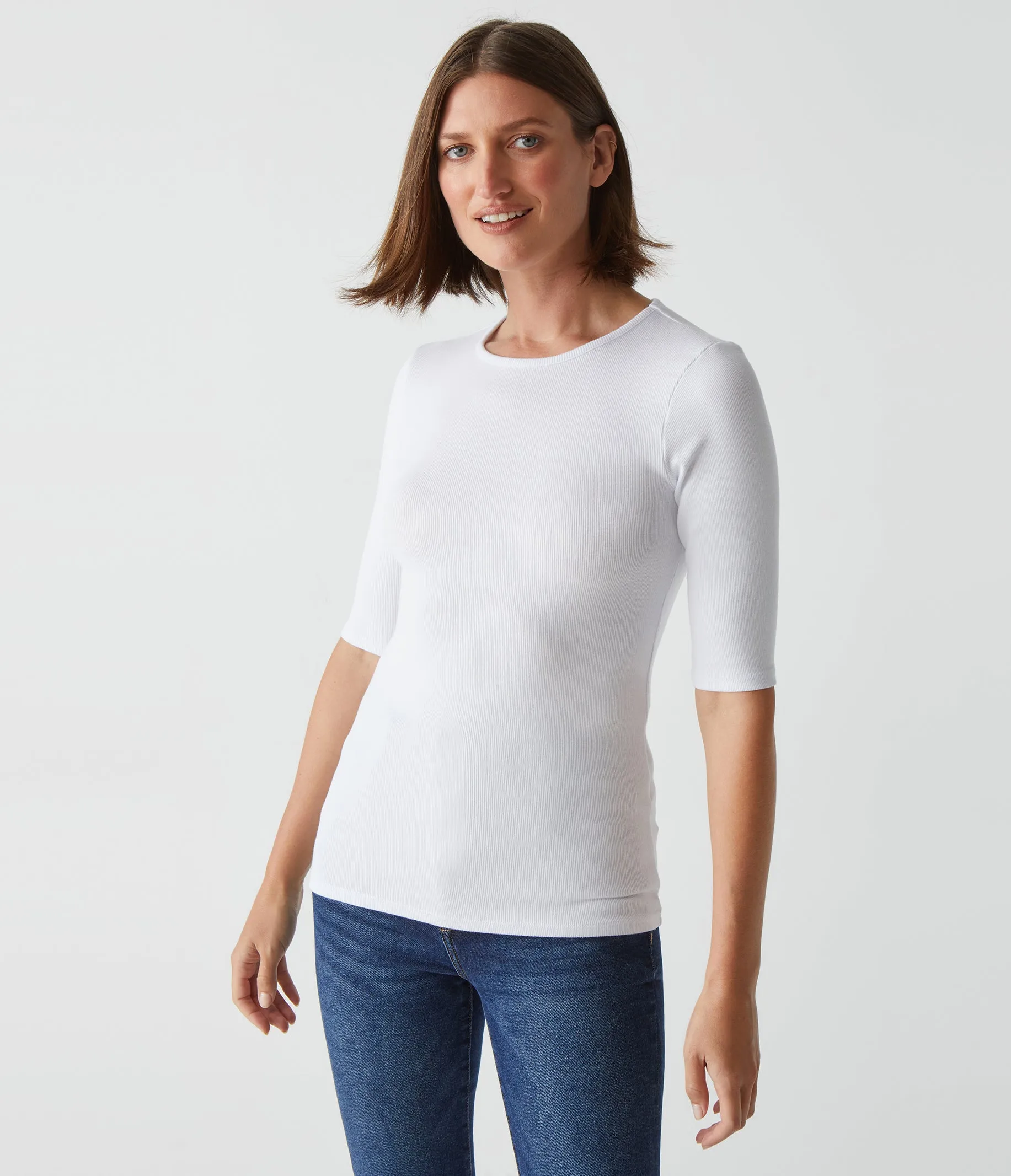 Tara Ribbed Tee sold by Michael Stars product image thumbnail 5