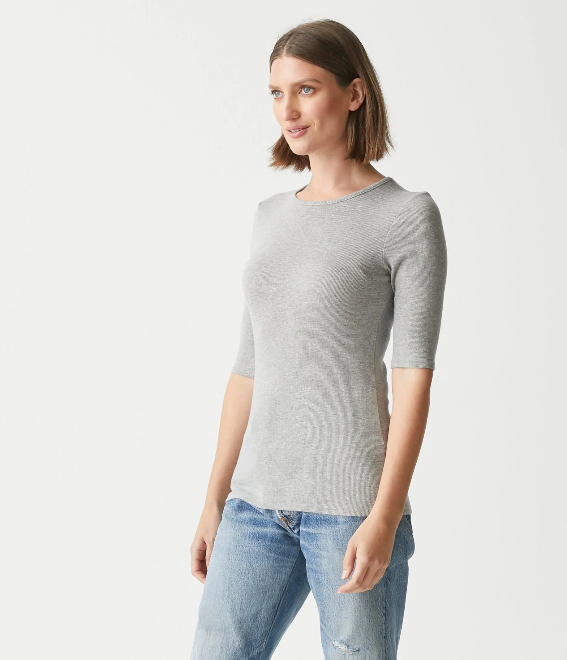 Tara Ribbed Tee sold by Michael Stars product image thumbnail 3