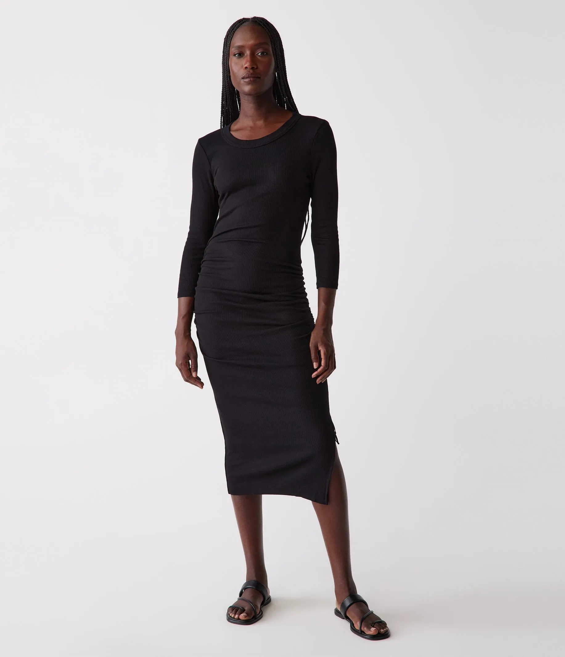 Christina Ribbed Midi Dress sold by Michael Stars
