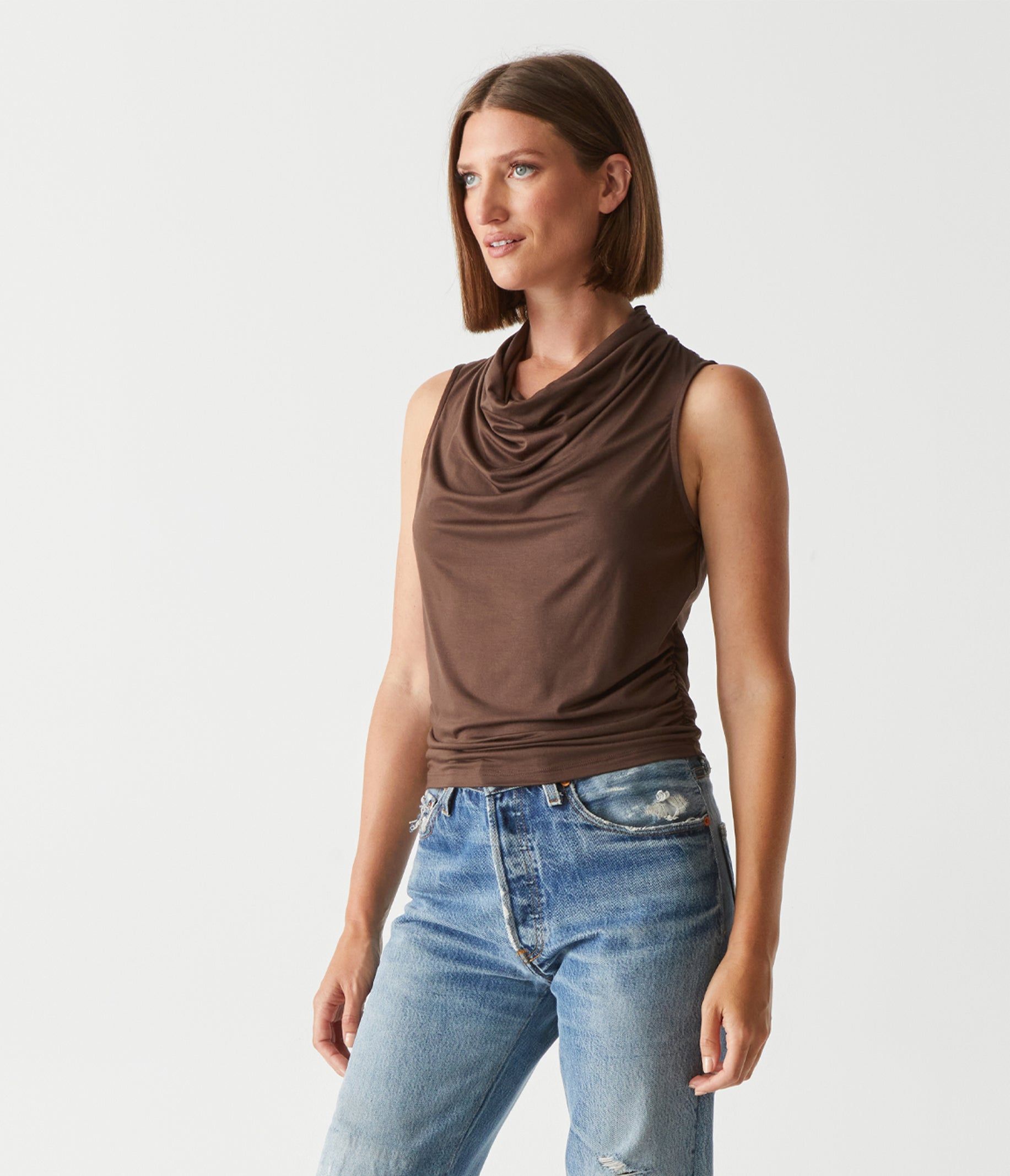 Anita Cropped Tank sold by Michael Stars product image thumbnail 3
