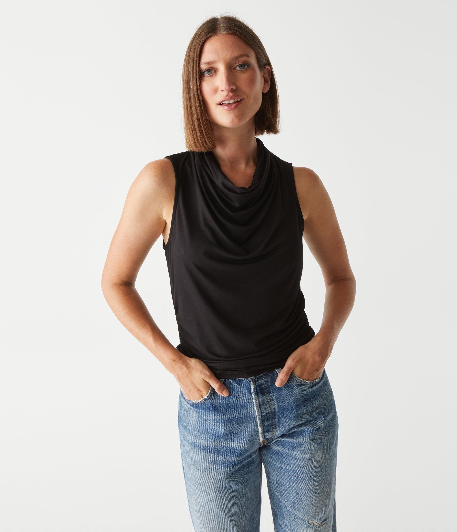 Anita Cropped Tank sold by Michael Stars product image thumbnail 5