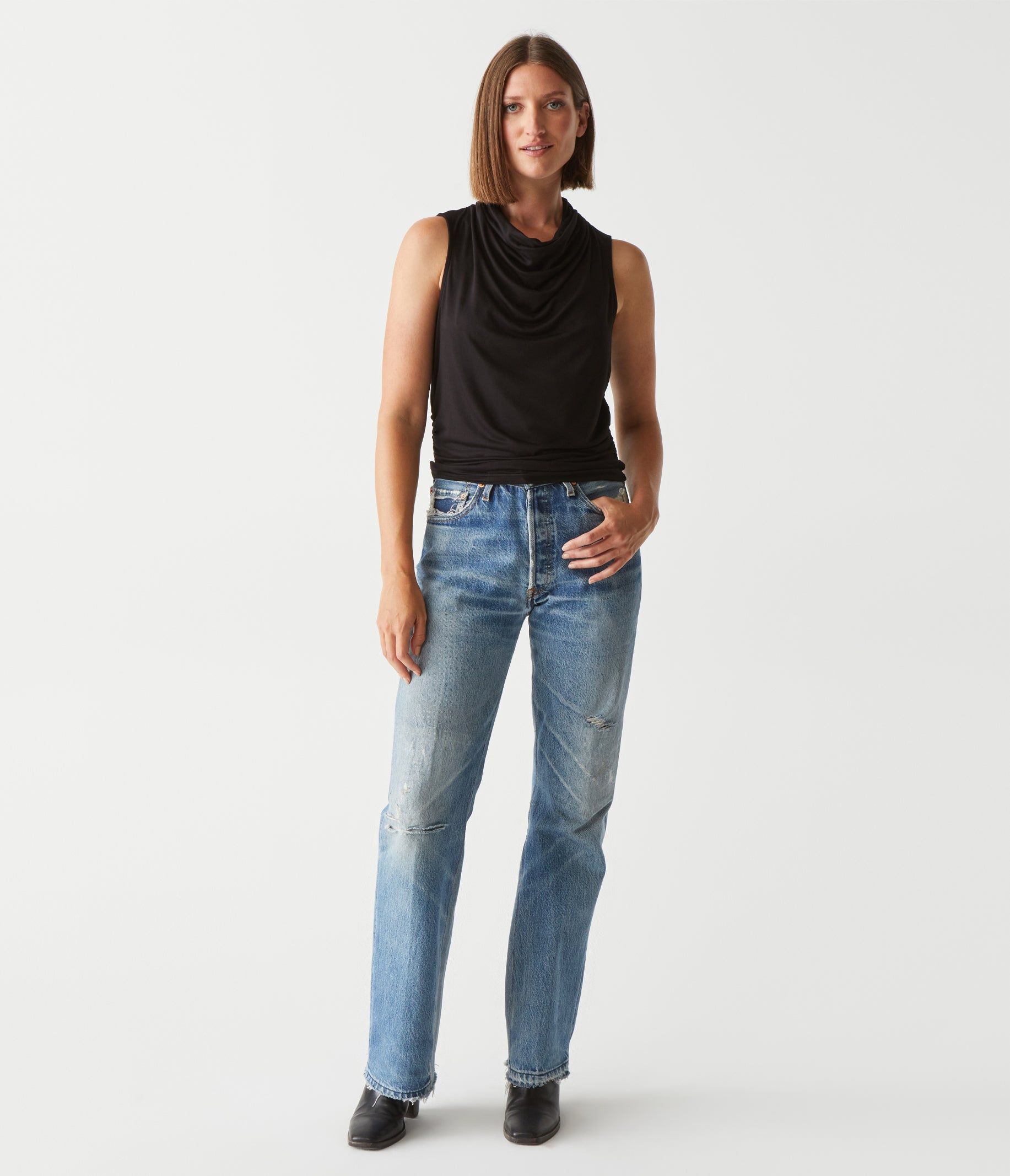 Anita Cropped Tank sold by Michael Stars product image thumbnail 6