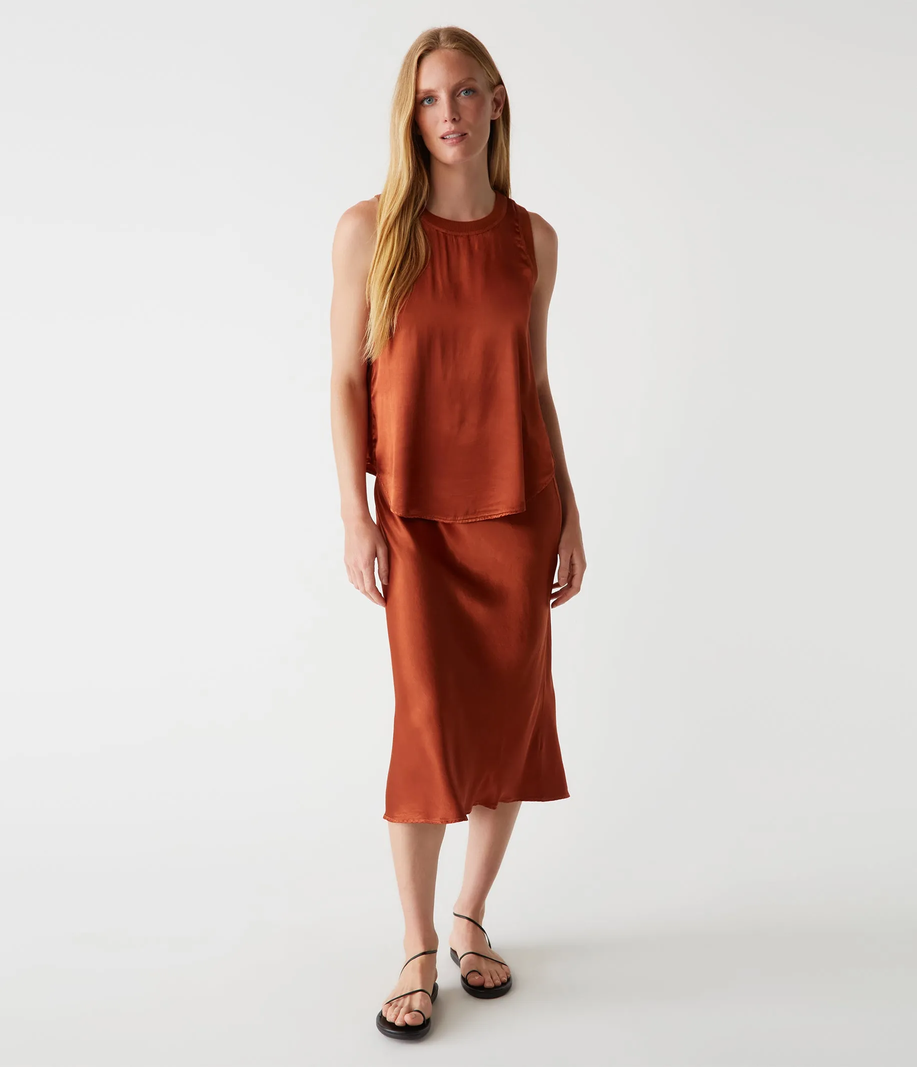 Shay Satin Tank sold by Michael Stars product image thumbnail 2