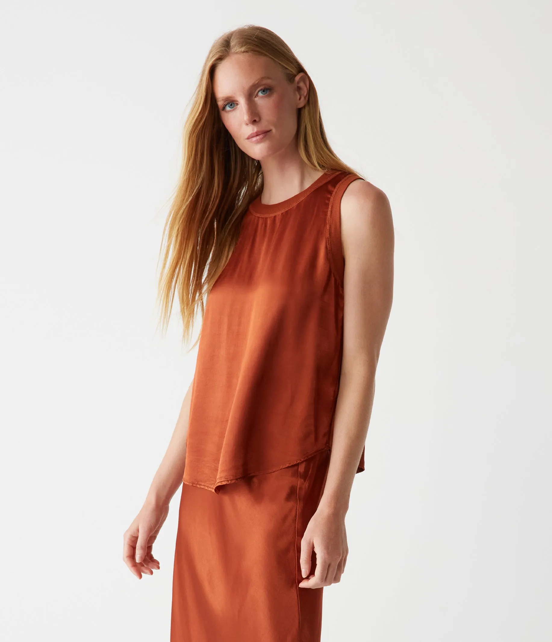 Shay Satin Tank sold by Michael Stars product image thumbnail 3