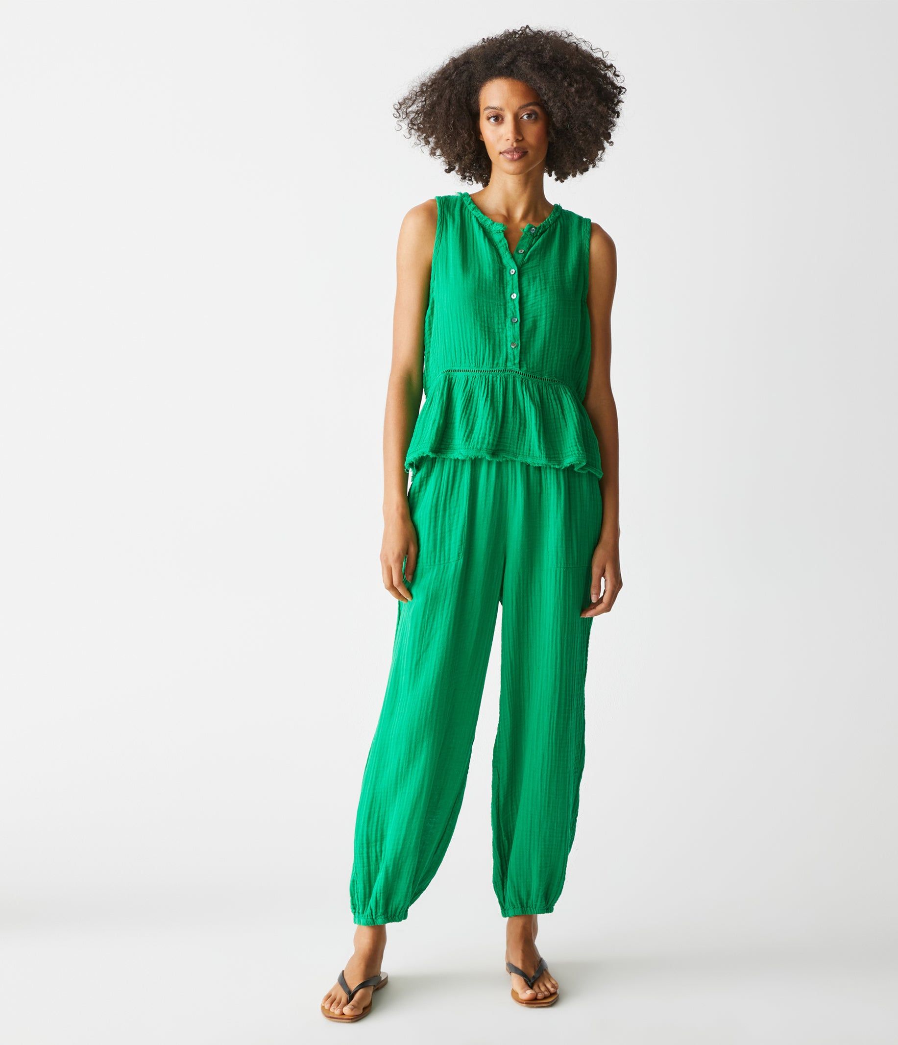 Elsa Gauze Jogger sold by Michael Stars product image thumbnail 5