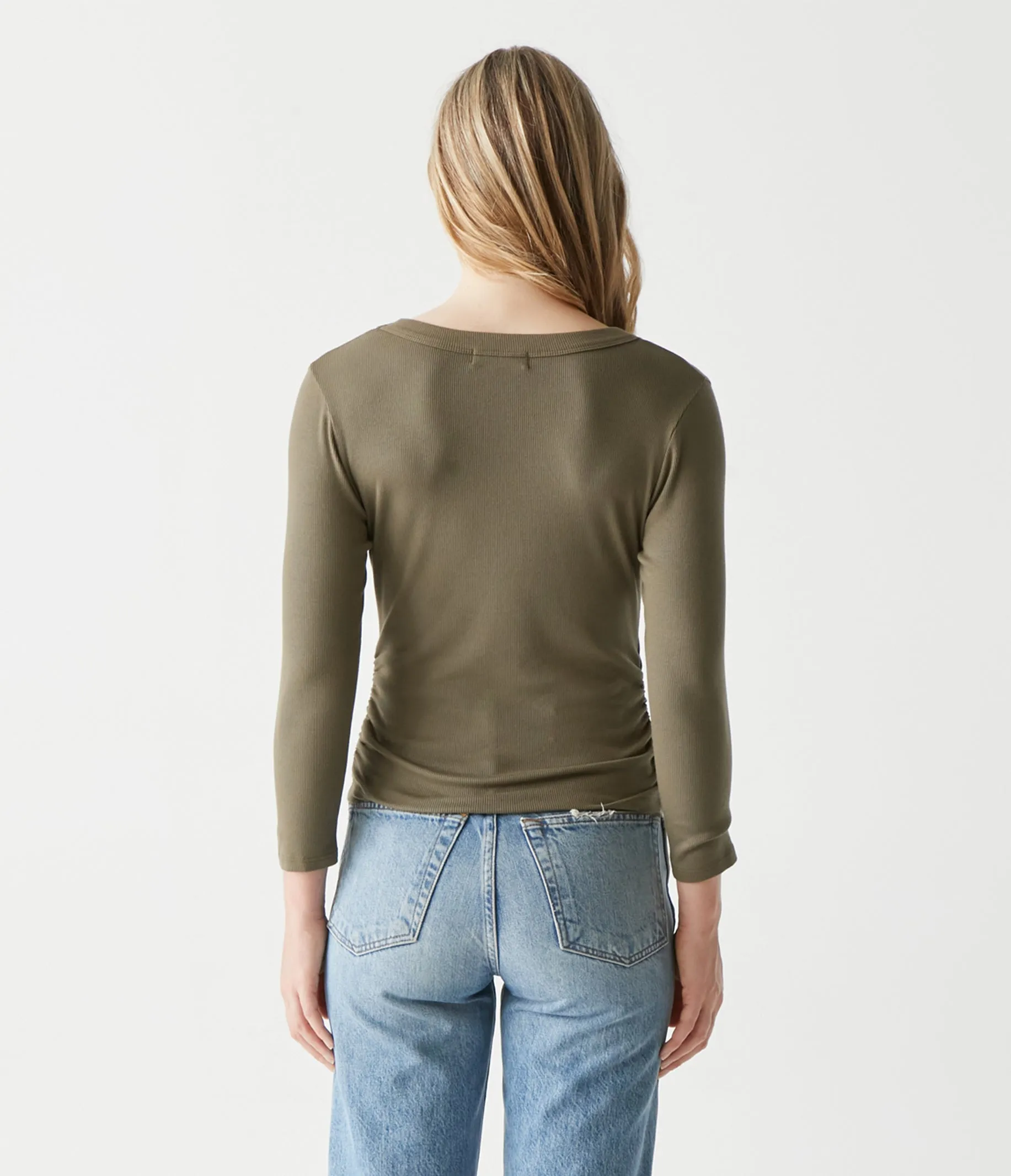 Enid Ribbed Crop Tee sold by Michael Stars product image thumbnail 4