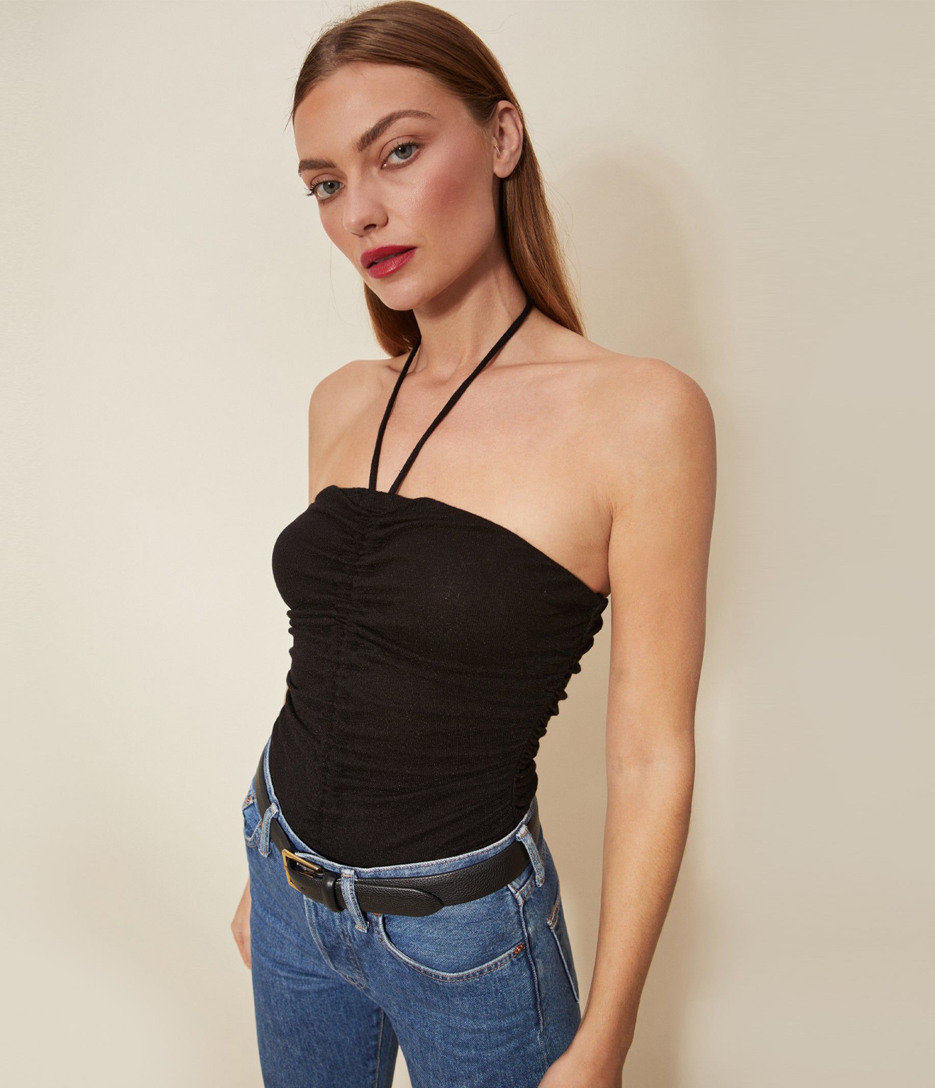 Babbs Shine Halter Top sold by Michael Stars product image thumbnail 3