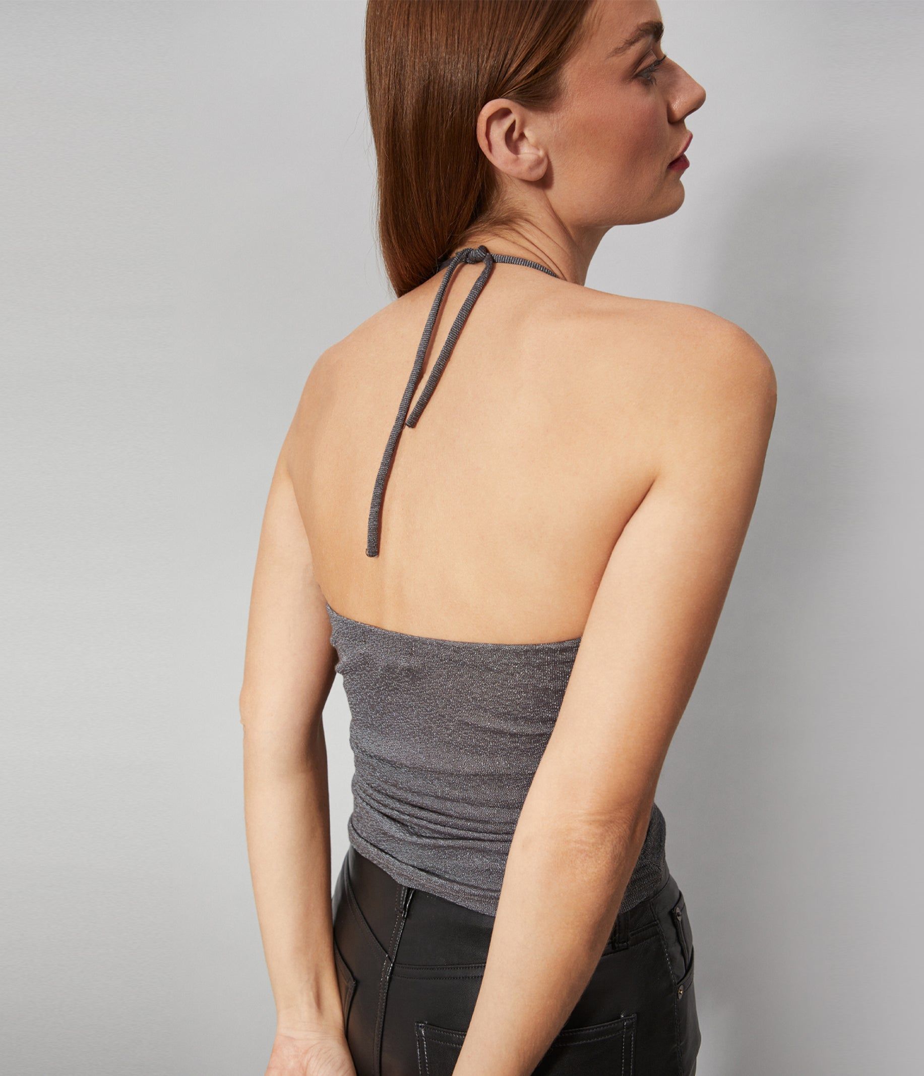 Babbs Shine Halter Top sold by Michael Stars product image thumbnail 6