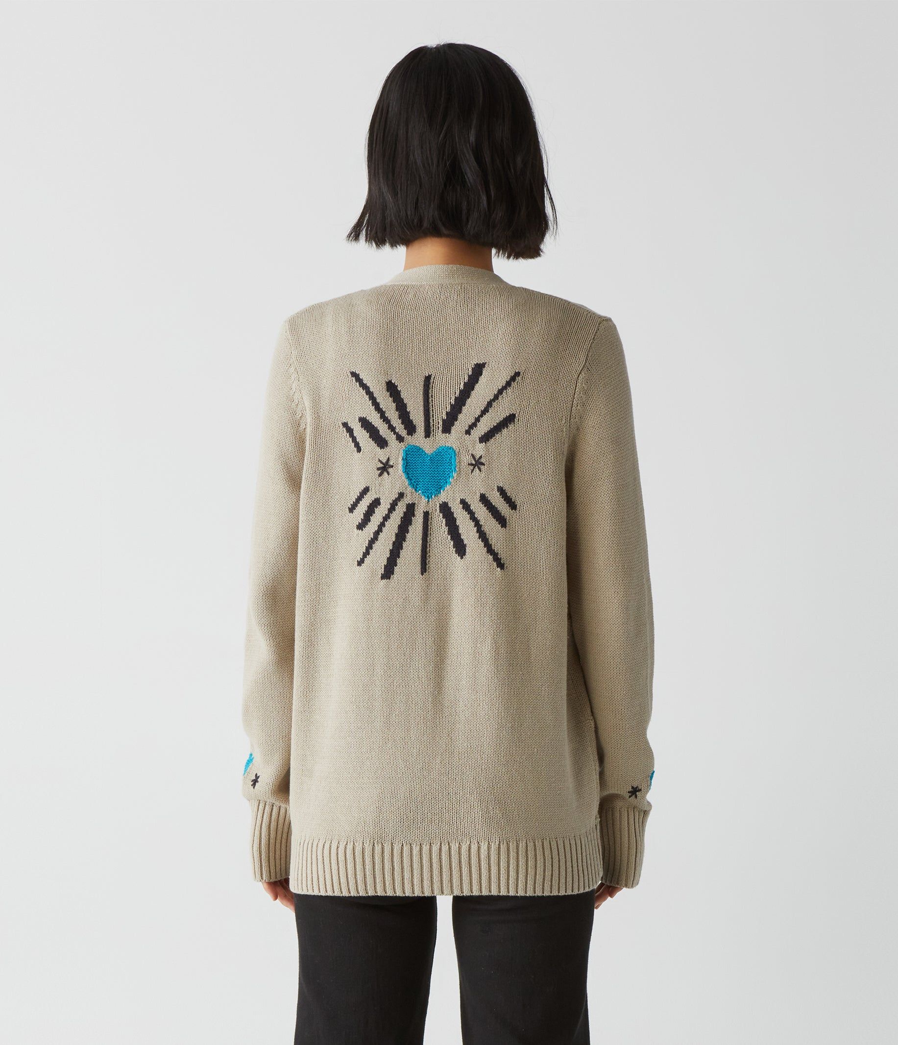 Siri Heart Cardigan sold by Michael Stars product image thumbnail 4