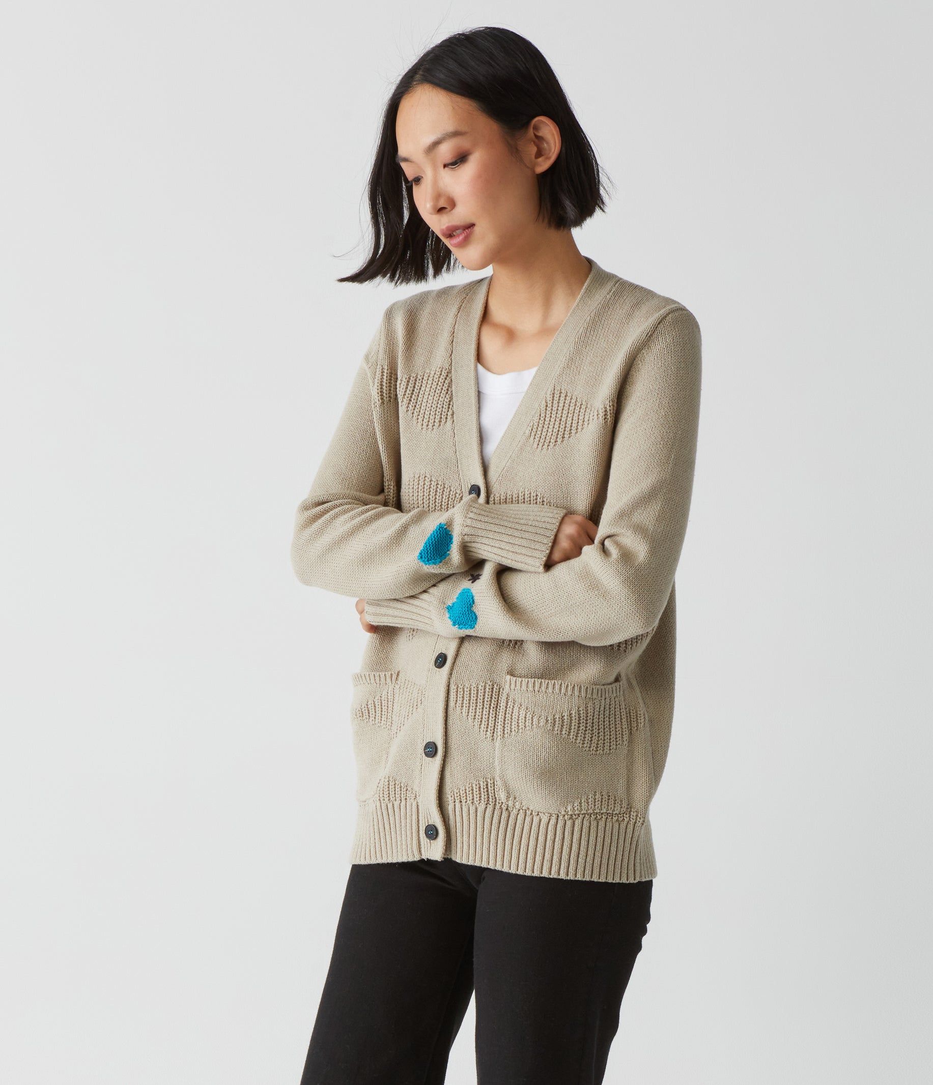 Siri Heart Cardigan sold by Michael Stars product image thumbnail 3