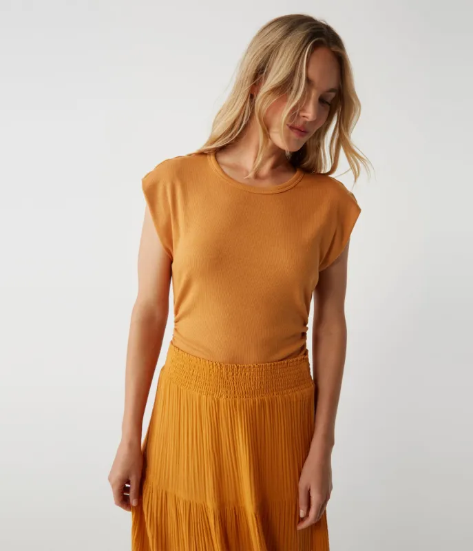 Joni Power Shoulder Tee sold by Michael Stars