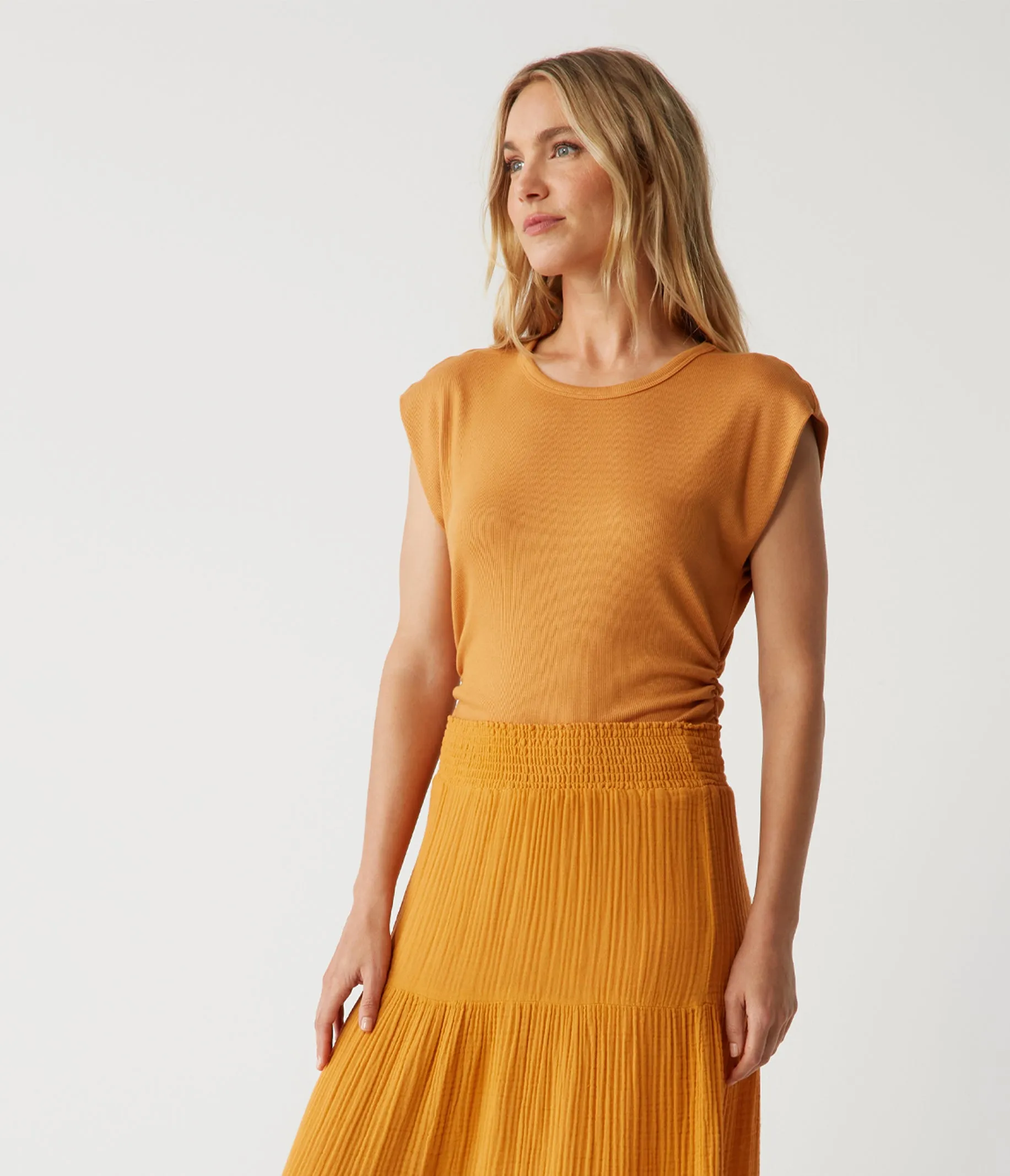 Joni Power Shoulder Tee sold by Michael Stars product image thumbnail 3