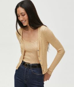 Zaria Shine Cardigan sold by Michael Stars