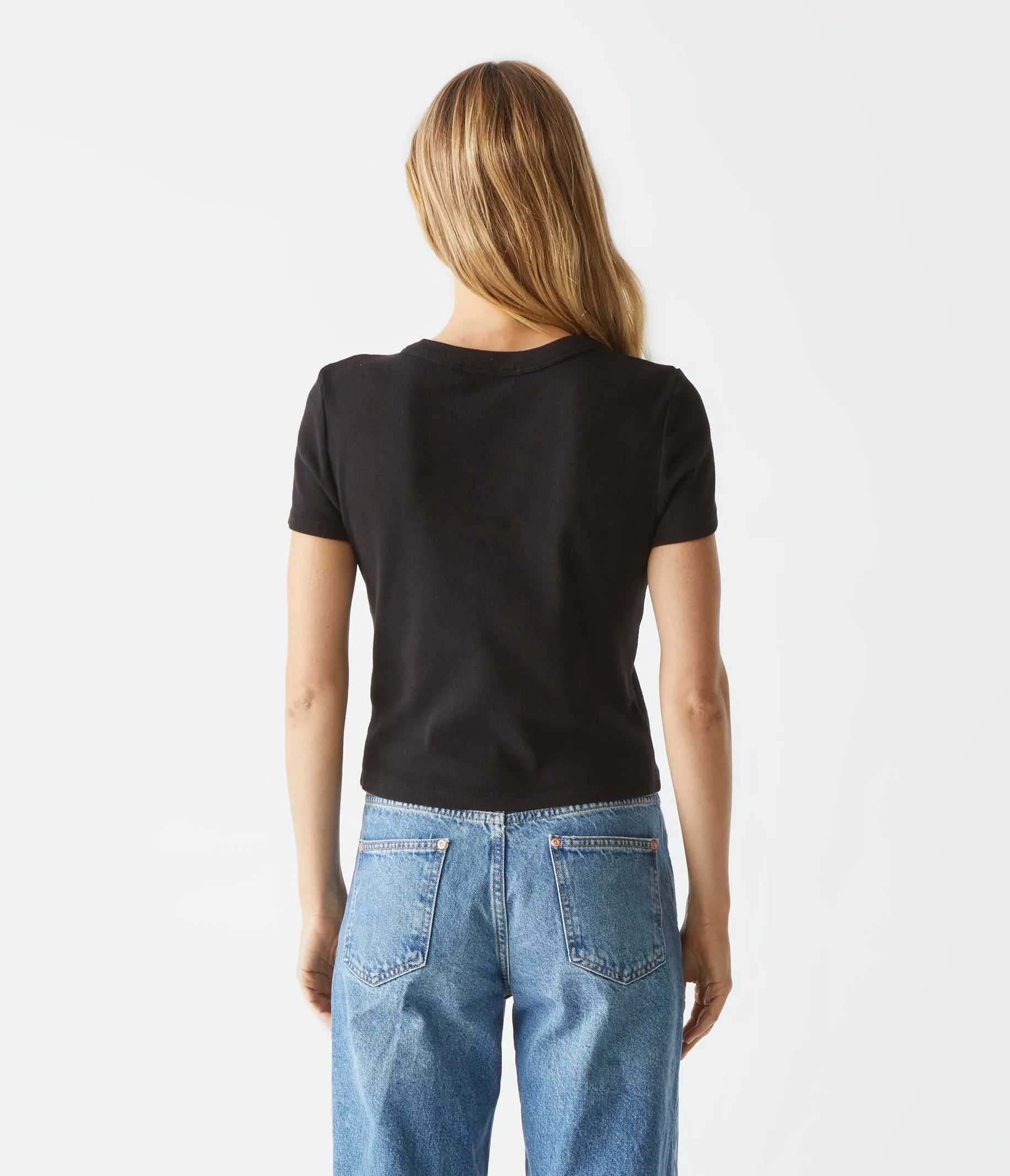 Mimi Cropped Tee sold by Michael Stars product image thumbnail 4