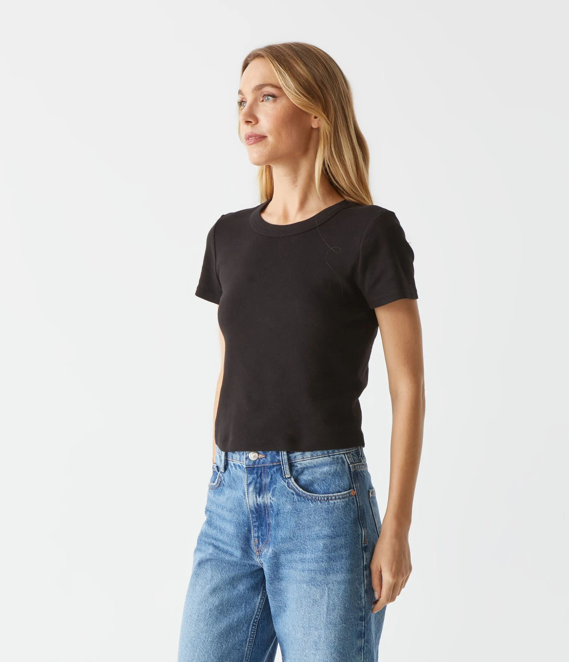 Mimi Cropped Tee sold by Michael Stars product image thumbnail 3