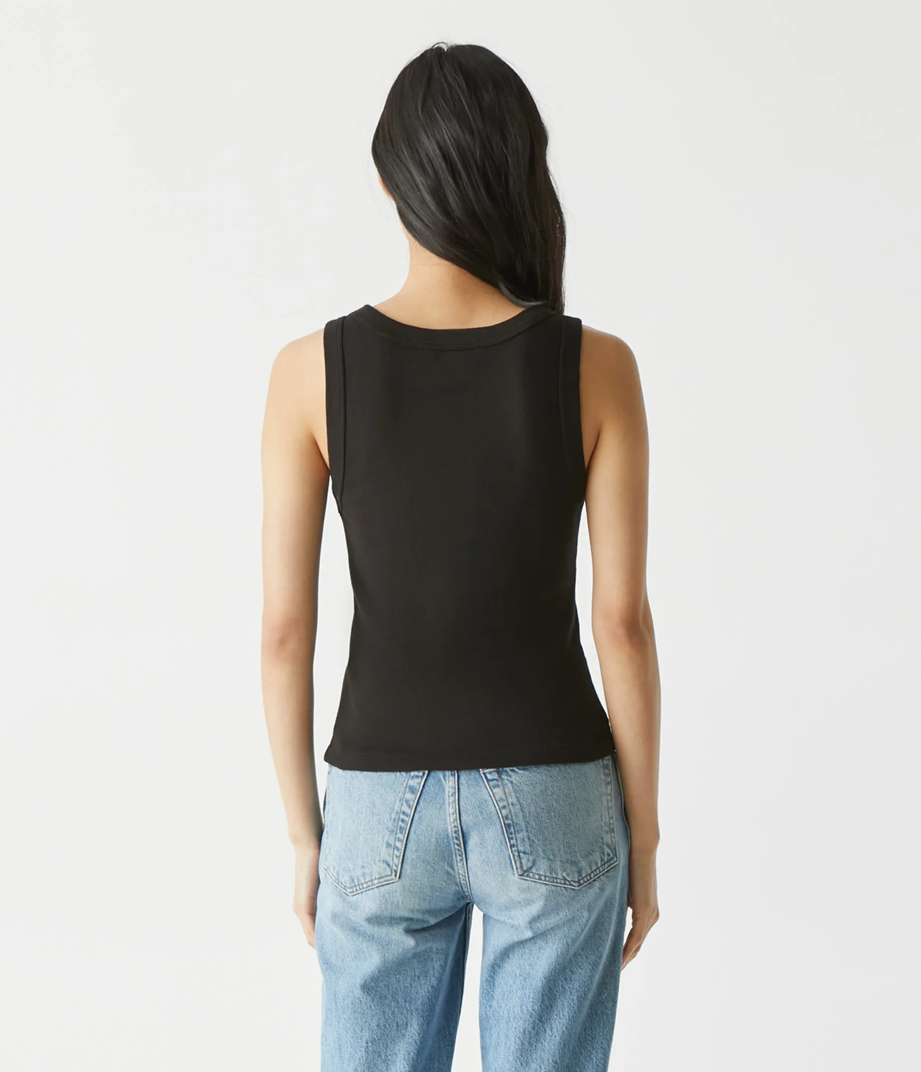 Elodie Cropped Scoop Neck Tank sold by Michael Stars product image thumbnail 4