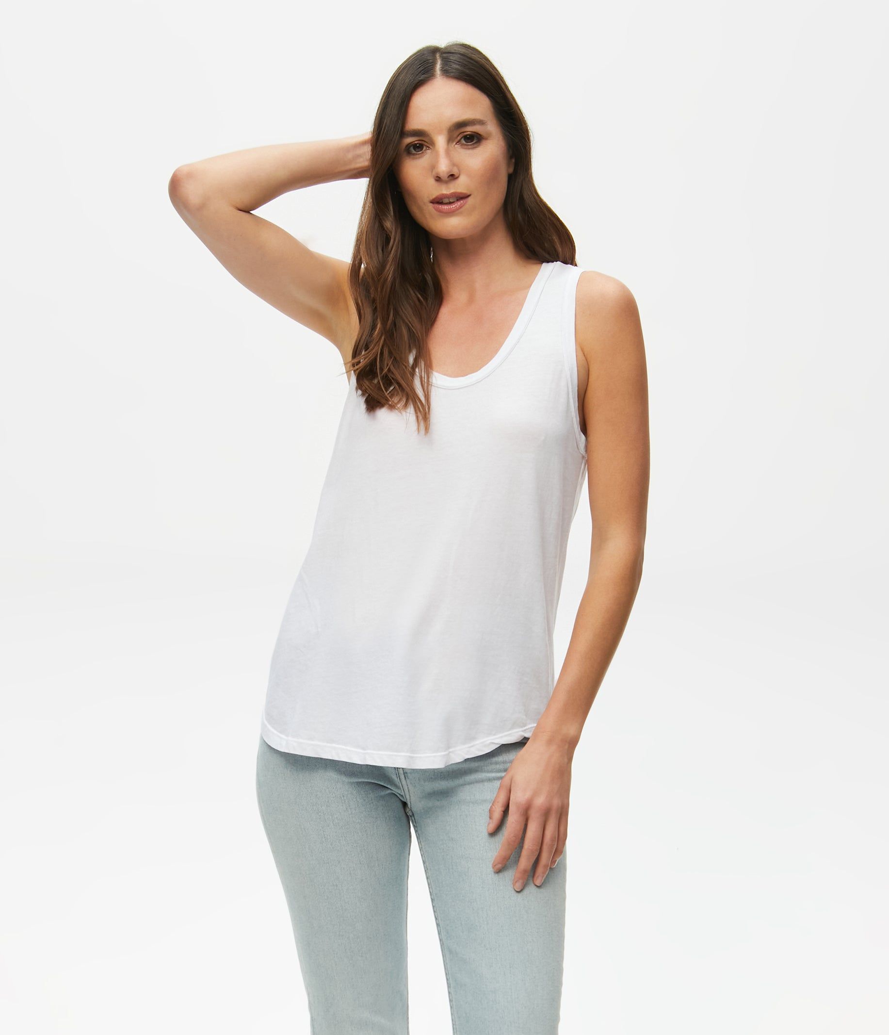 Tori Scoop Neck Tank sold by Michael Stars product image thumbnail 7